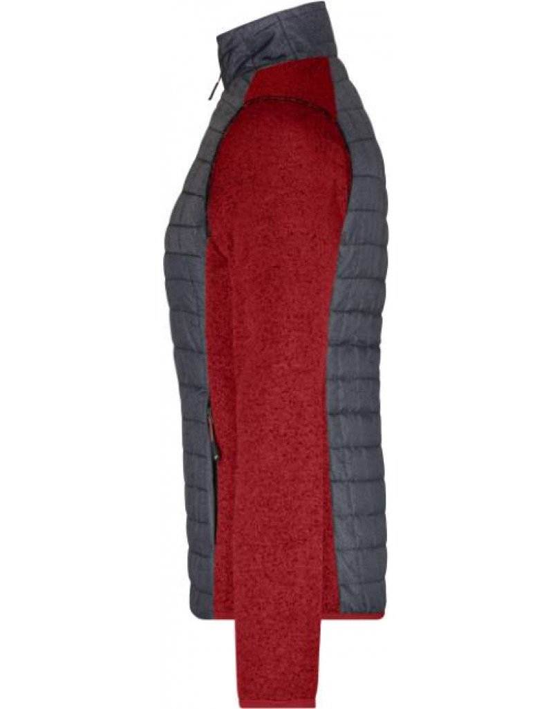 Jachetă hibridă tricotată pentru femei, fără glugă